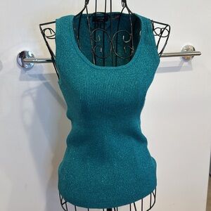 Sparkly Blue Green Tank Top